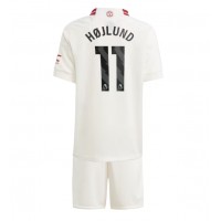 Manchester United Rasmus Hojlund #11 Rezervni Dres za djecu 2023-24 Kratak Rukav (+ Kratke hlače)